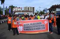 KPU Papua Gelar Gerak Jalan Santai Sadar Pemilu